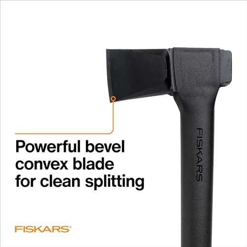 Fiskars 36-Inch Tremendous Splitting Axe - Wooden Splitter for Medium to Giant Logs, That includes Shock-Absorbing FiberComp Deal with, 6 lbs, Black - Ultimate Garden and Backyard Device