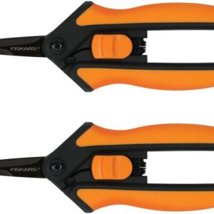 Fiskars 6″ Pruning Snips – Snug Grip Backyard Shears with Spring Motion – Sharp Non-Stick Metal Blades for Exact Cuts – Premium Pruning Shears for Vegetation in Develop Tents…